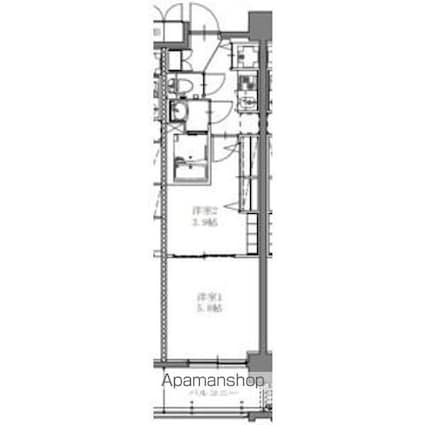 ＳーＲＥＳＩＤＥＮＣＥ上社ａｕｒｅａｔｅ（オリート）[2K/28.56m2]の間取図