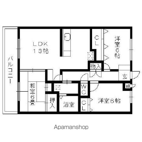 グリーンヒル千鳥の間取り