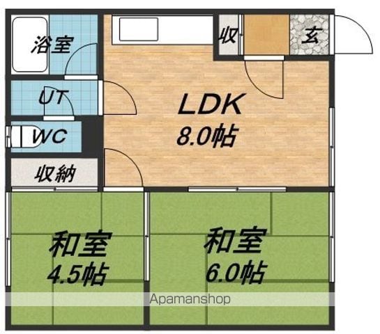 青柳マンションAの間取り写真