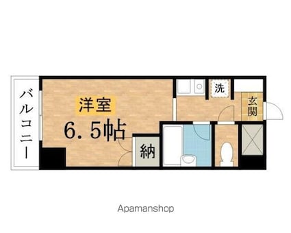 キャンパスコートＴＫ[1R/20.79m2]の間取図
