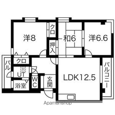 【岐阜市忠節町のマンションの間取り】