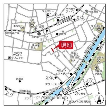 アーバンコート市ヶ谷[2LDK/88.4m2]の配置図