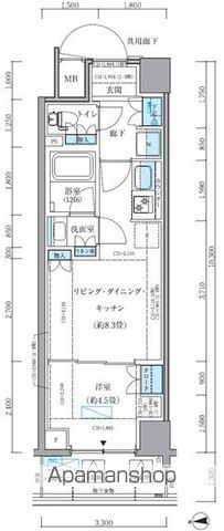 パークアクシス品川シーサイドの間取り写真