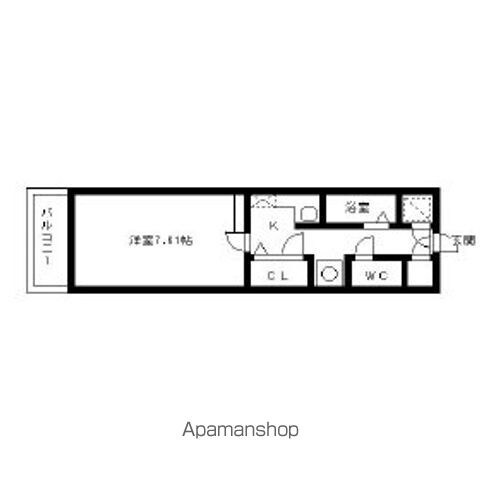 エンクレスト天神Ⅱの間取り