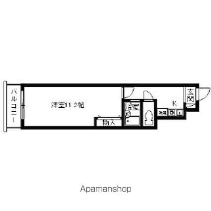 ＨＫビル第一[1K/34.23m2]の間取図