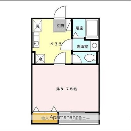 Ｋークロッシング[1K/30.74m2]の間取図