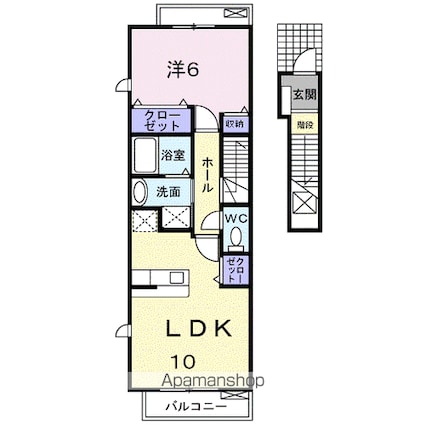 サンリットアヴェニュー[1LDK/42.8m2]の間取図
