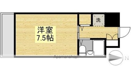 Ｋｏｍｏｄｏｋａｓａ　Ｍｉｗａ[1R/20.52m2]の間取図