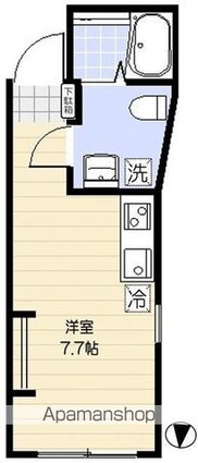 レオリオ[1R/19.22m2]の間取図
