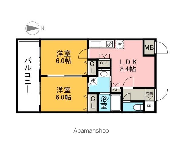 コンダクト福岡東の間取り