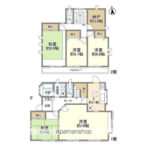 梶原３丁目貸家の間取り