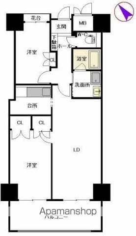 シャーメゾンステージ博多の間取り写真