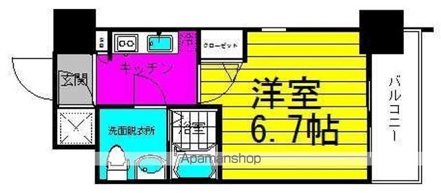 レジュールアッシュ梅田NEXの間取り写真