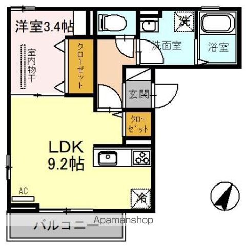 D-room川岸町の間取り写真