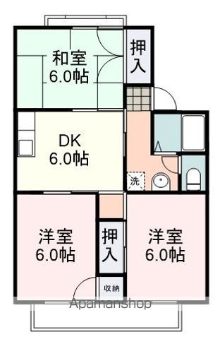 セジュール千代田Aの間取り写真