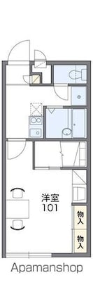 レオパレスＣＡＳＡ　二本松　１[1K/21.81m2]の間取図