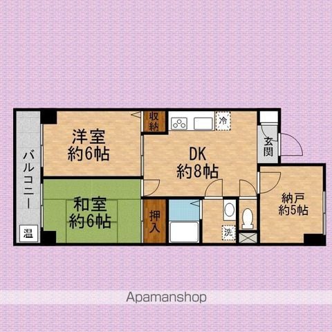 朝霞マンションの間取り写真