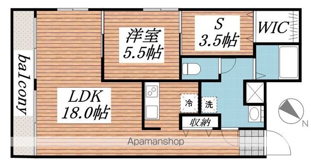 カーサトリプルエーの間取り