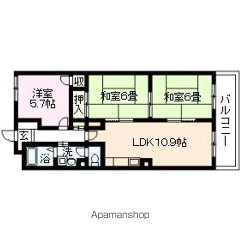 エクレール東園田の間取り写真
