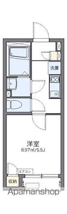 レオネクストエムエスケイⅢ[1K/19.93m2]の間取図