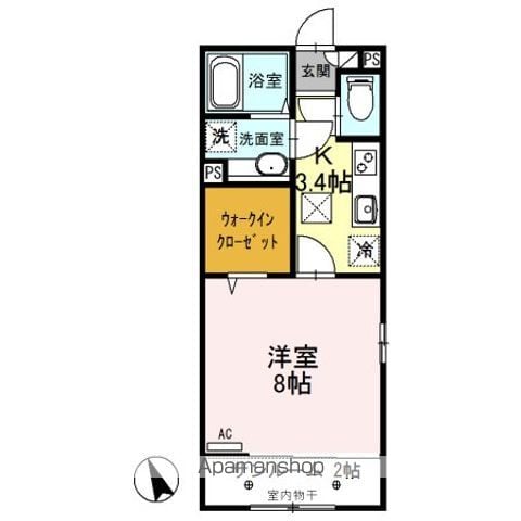 ルビー Dの間取り写真