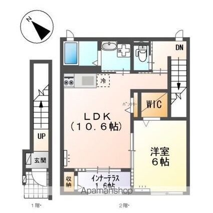 シェルティ[1LDK/50.15m2]の間取図