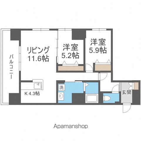 グラン札幌の間取り写真