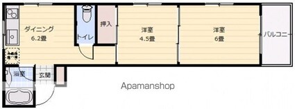 メゾン・ドウエスト[2DK/32m2]の間取図