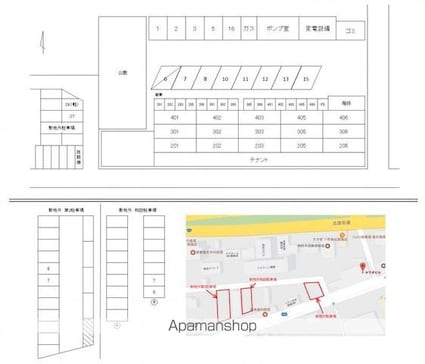 ヤマダビル[3DK/49.4m2]の配置図
