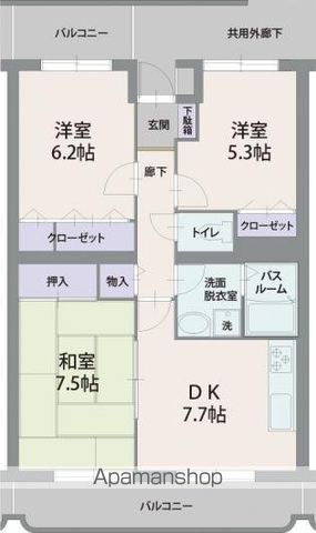 シレンシオ パティオの間取り写真