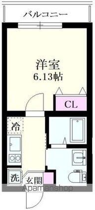 ＮＳＧＡＴＥ富士見台ｎｅｘｔ[1K/20.15m2]の間取図