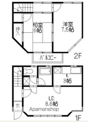 テラスハウスＭ’ｓ[2LDK/60.42m2]の間取図