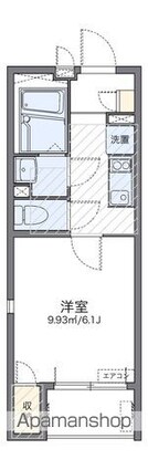 レオネクストヒルズ羽根木[1K/21.47m2]の間取図