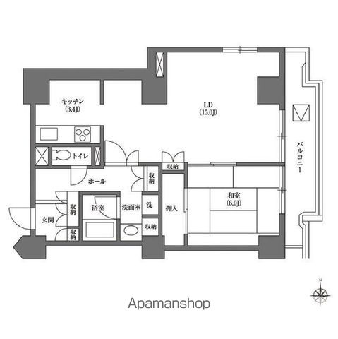 【文京区本駒込のマンションの間取り】