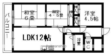 ＡＣＴＹ梅本Ⅰ[3LDK/32.76m2]の間取図