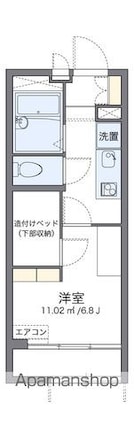 レオパレスアネックス[1K/19.87m2]の間取図