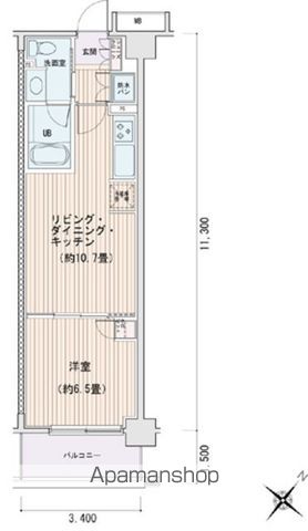 エスティメゾン豊洲レジデンスＥの間取り