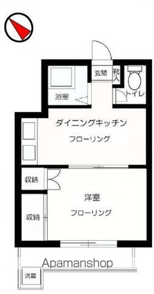 ときわ荘[1K/25.9m2]の配置図