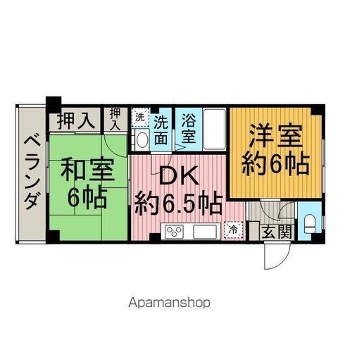 フジミマンションの間取り写真
