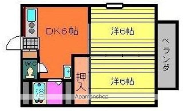 コーポ岩元の間取り写真
