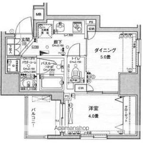 【日神デュオステージ新御徒町の間取り】