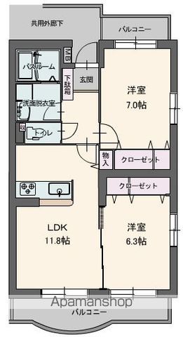 フルスパシエンテの間取り写真