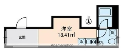 ＫＯＳＴＩＣ　ＭＩＮＯＷＡ[1R/18.41m2]の間取図