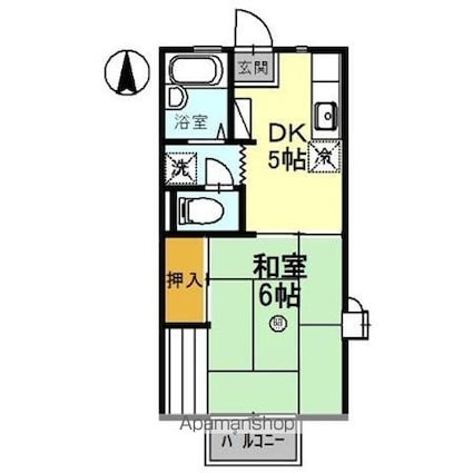 サントネージュ・ＳＴ[1DK/26.93m2]の間取図