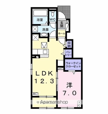 【岐阜市柳津町下佐波のアパートの間取り】