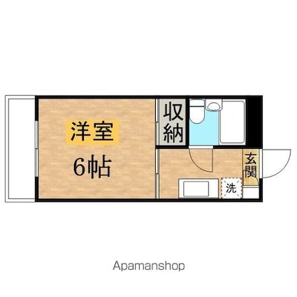 プチハイム[1K/18m2]の間取図