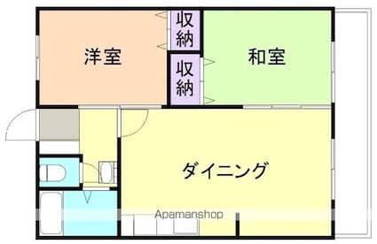 明伸マンション[2LDK/52m2]の間取図