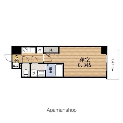 S−RESIDENCE難波大国町DOMINAの間取り写真