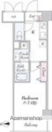 ＵＲＢＡＮＬＩＮＫときわ台[1K/27.35m2]の間取図