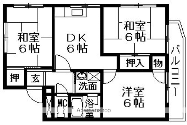 晃コーポレーションの間取り写真